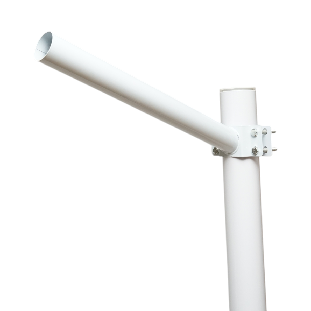 Stalp iluminat 3m din otel cu brat orizontal si flansa montare beton Breckner Germany - imagine 7