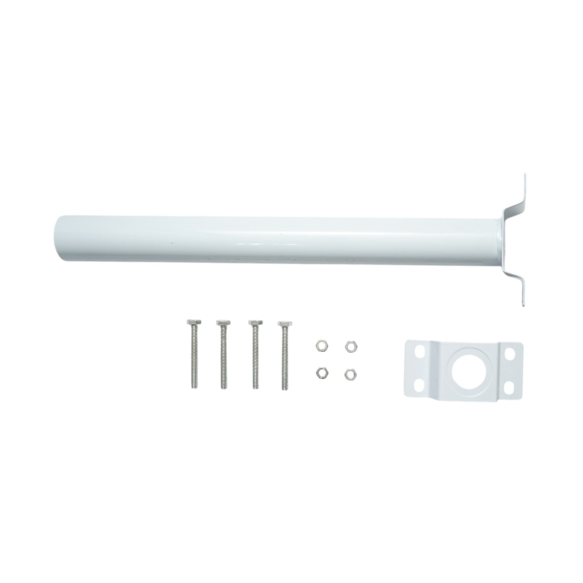 Stalp iluminat 3m din otel cu brat orizontal si flansa montare beton Breckner Germany - imagine 5