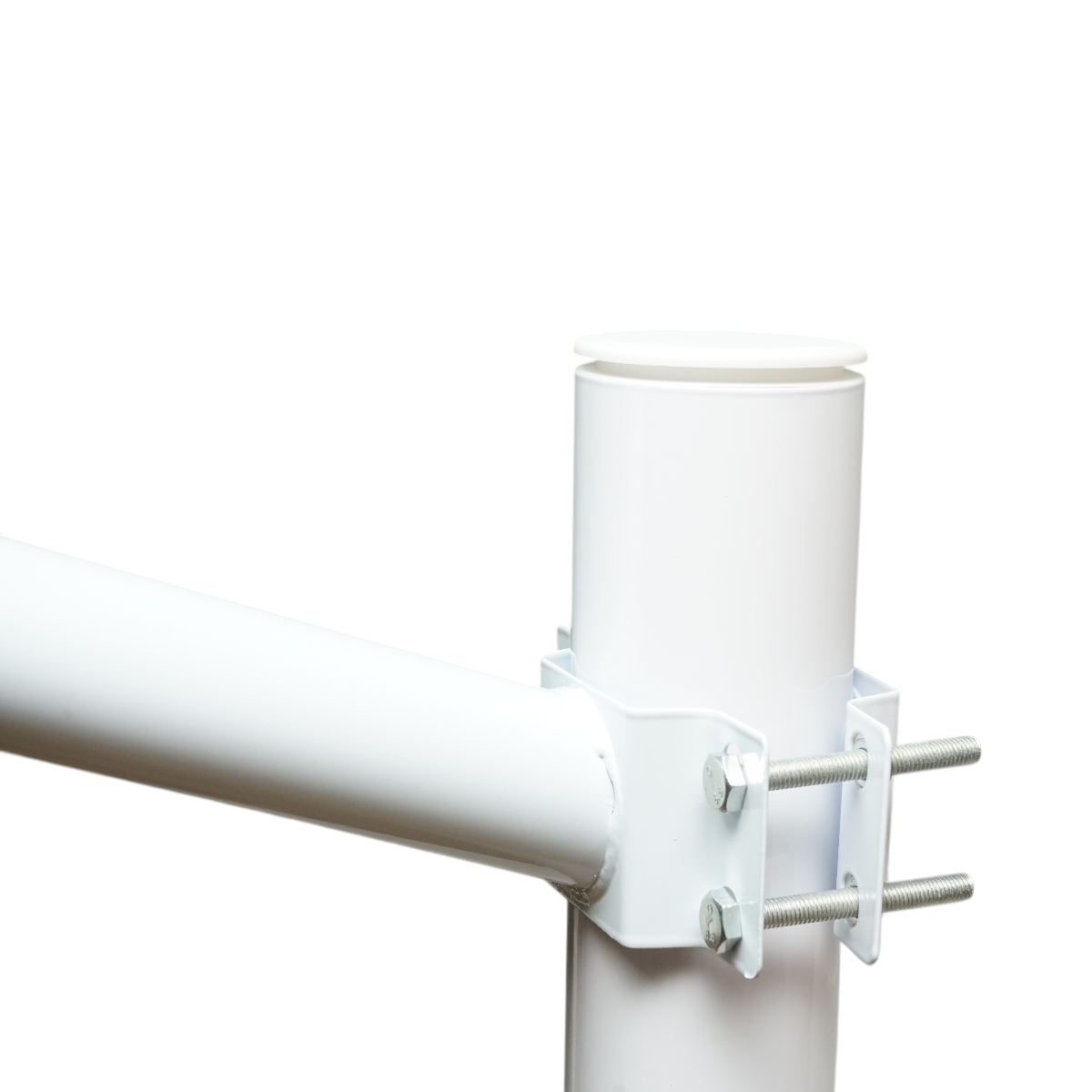 Stalp iluminat 3m din otel cu brat orizontal si flansa montare beton Breckner Germany - imagine 8