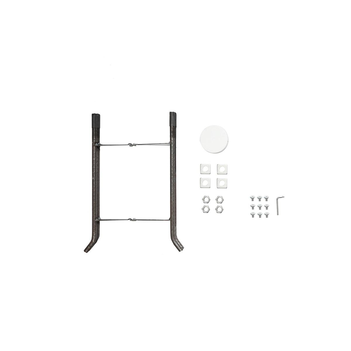 Stalp iluminat 4m din otel cu brat orizontal si flansa montare beton Breckner Germany - imagine 5