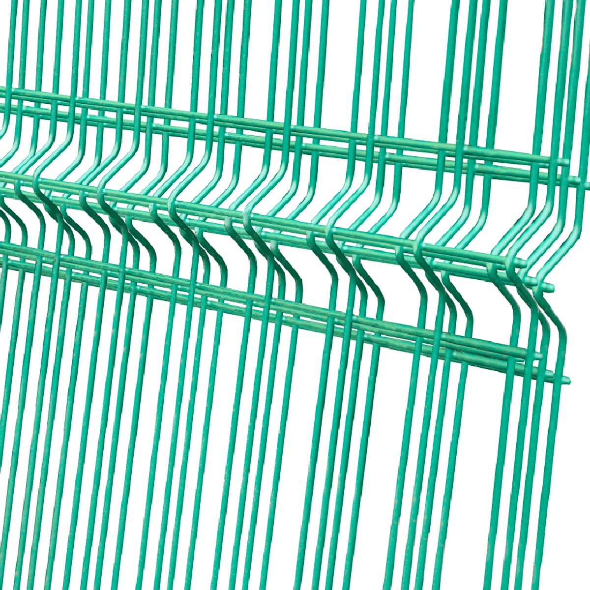 Panou zincat bordurat pentru gard 2500x1830mm verde RAL6005