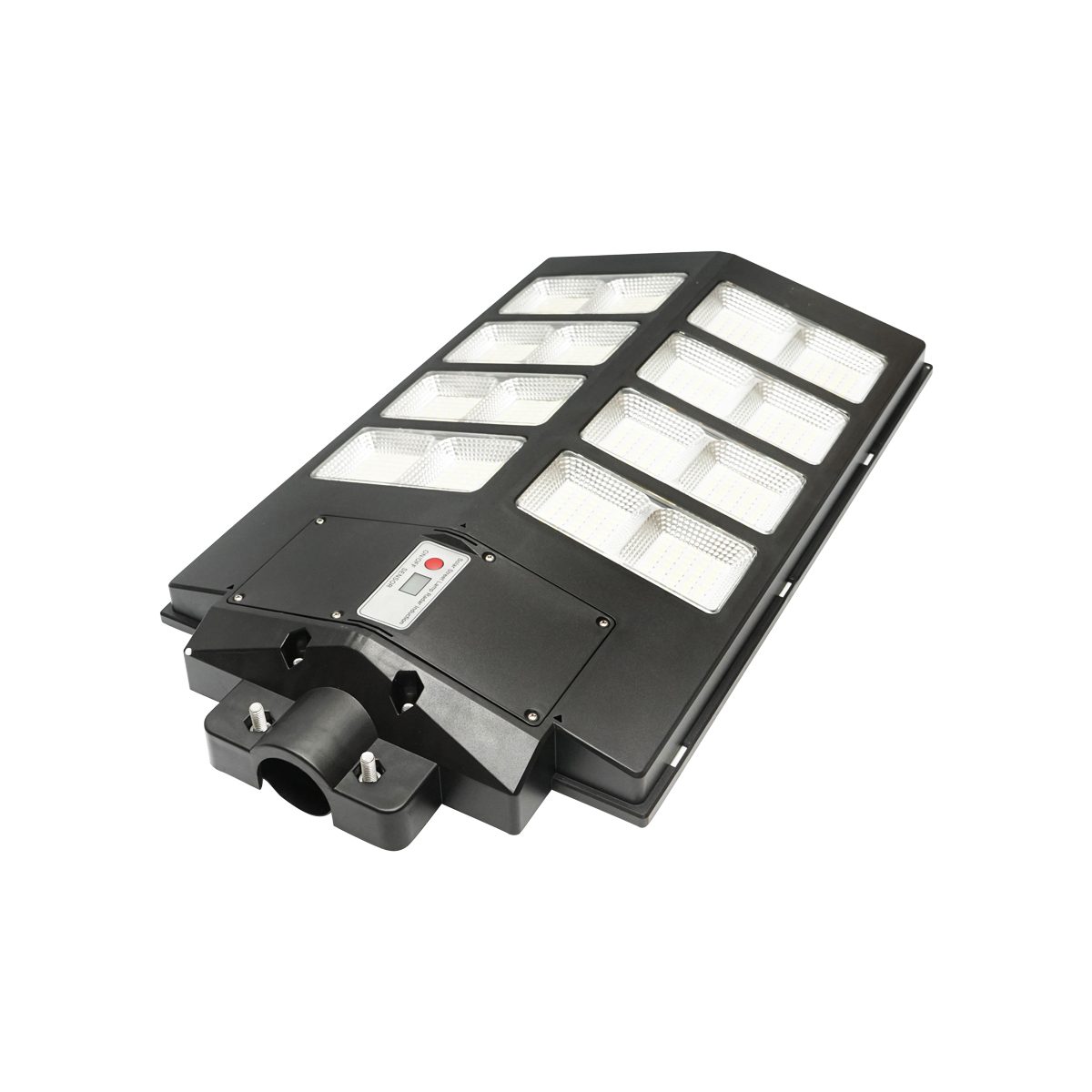 Lampa solara LED 300W iluminat stradal 6500K cu panou solar, telecomanda, senzor miscare si prindere pe stalp Breckner Germany - imagine 3