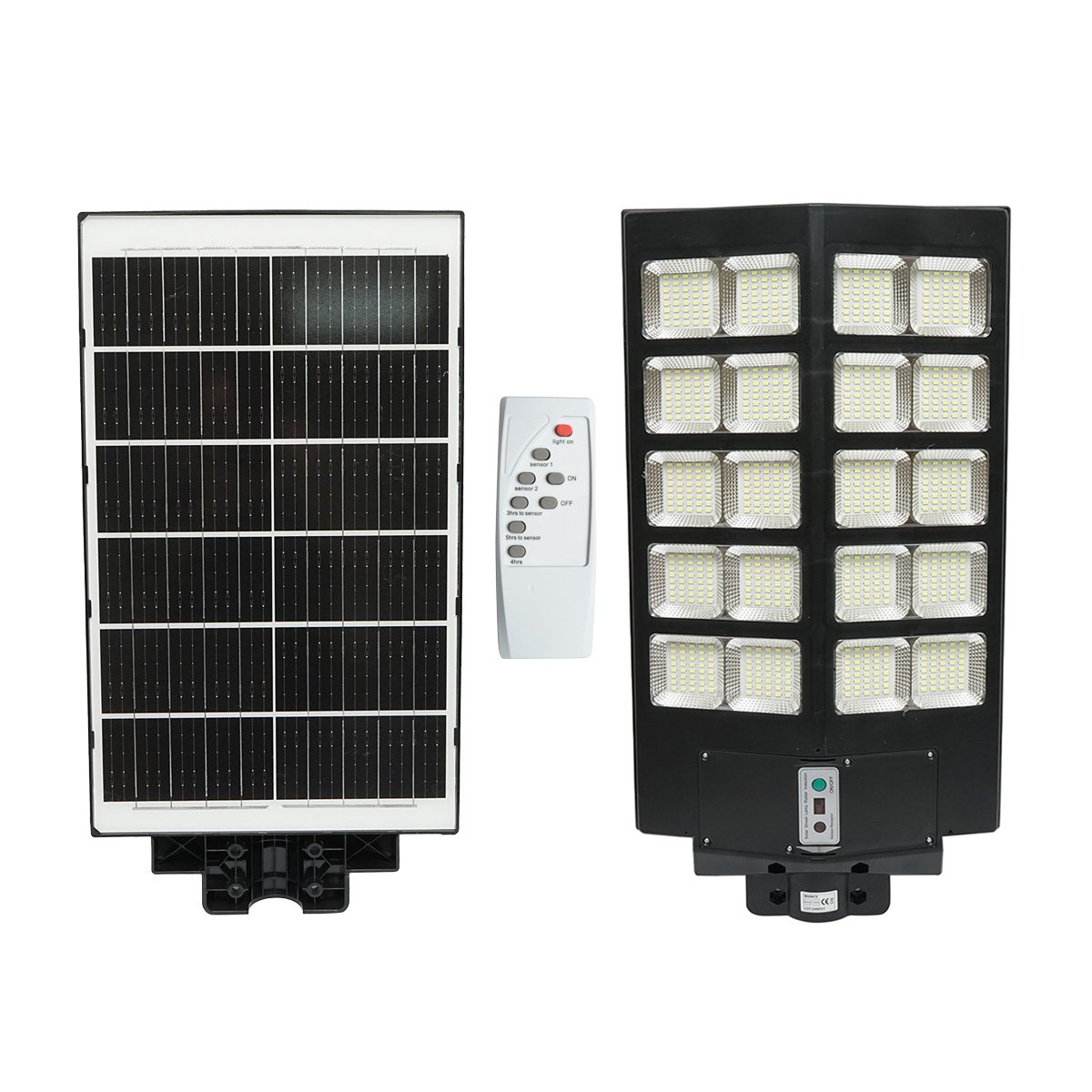 Lampa solara LED 400W iluminat stradal 6500K cu panou solar, telecomanda, senzor miscare Breckner Germany	