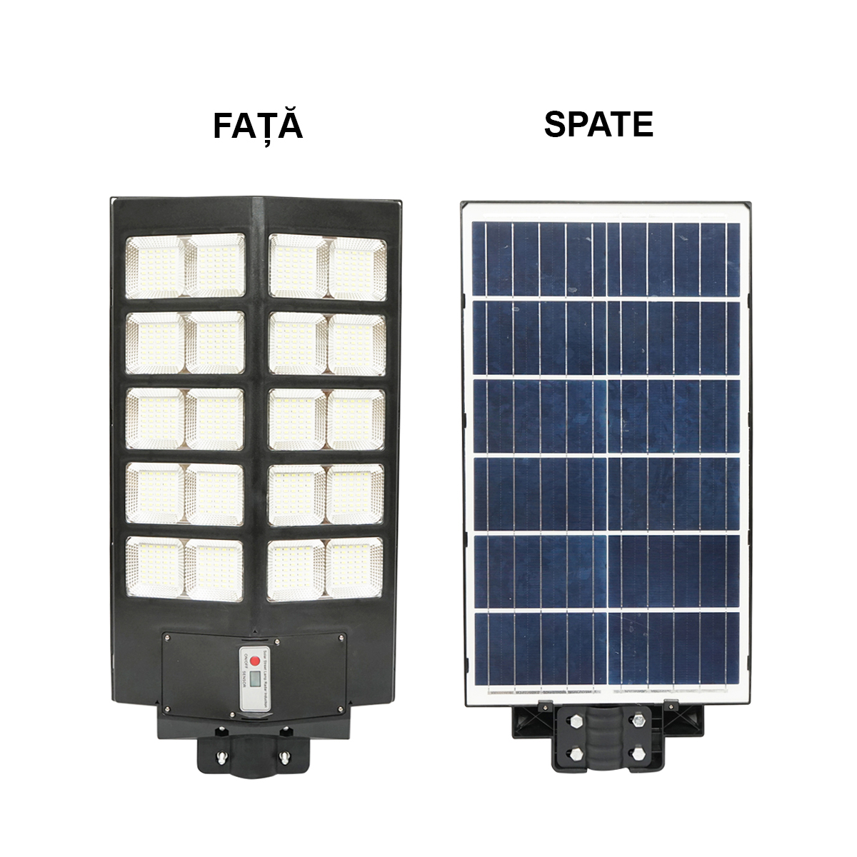 Lampa solara LED 400W iluminat stradal 6500K cu panou solar, telecomanda, senzor miscare Breckner Germany	 - imagine 4
