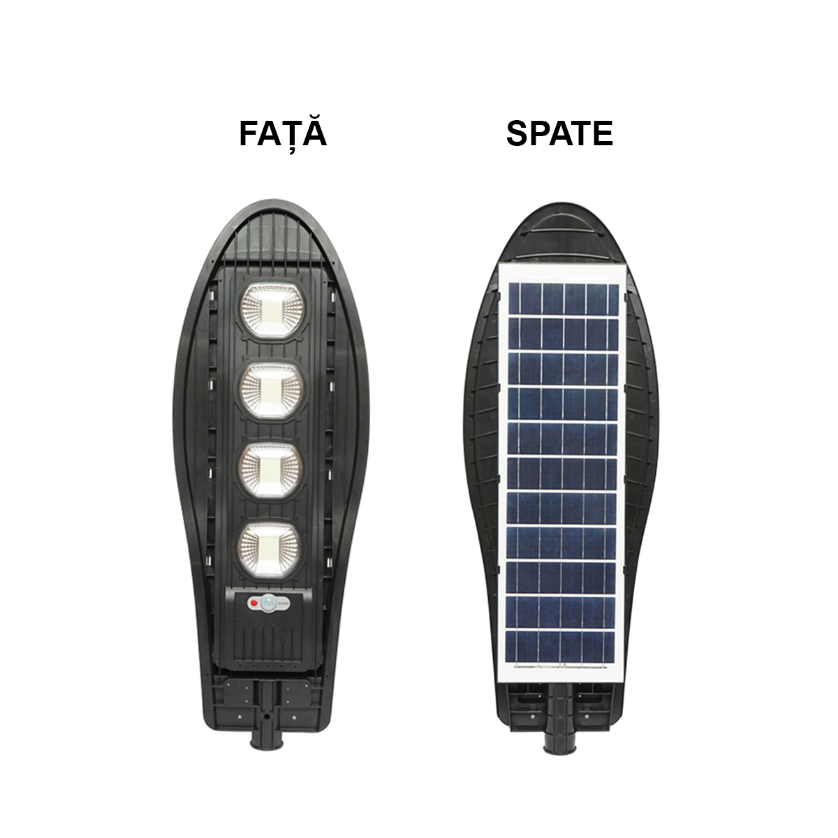 Lampa solara LED 200W pentru iluminat stradal cu panou solar si senzor de miscare Breckner Germany - imagine 4