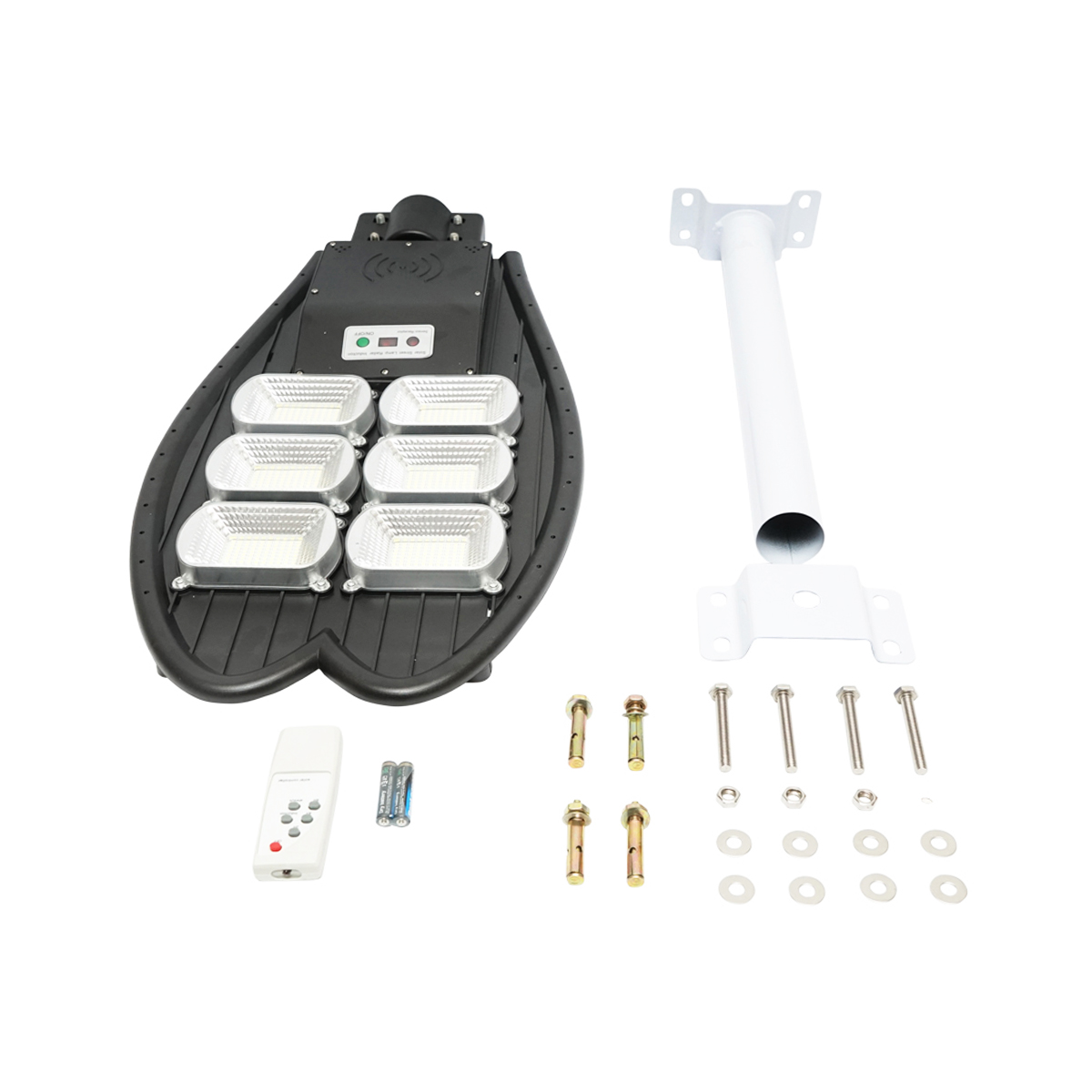 Lampa solara LED 300W cu panou solar 15W, baterie LiFePO4 3.2V/18Ah, 6000-8000K, senzor de miscare, telecomanda IP65 Breckner Germany - imagine 3