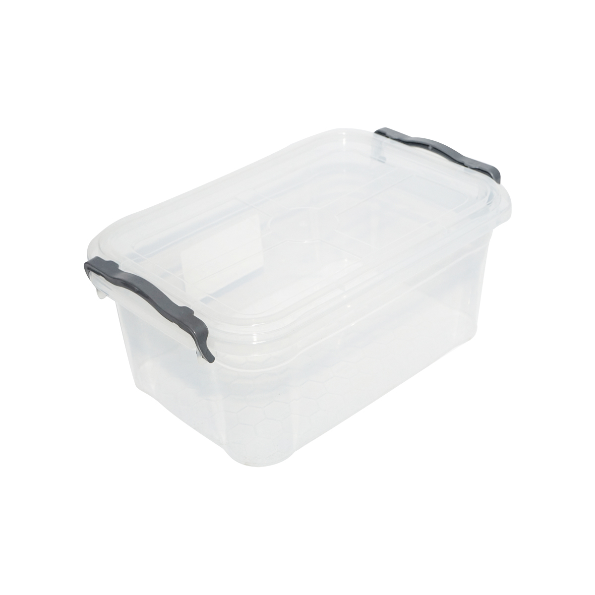Cutie depozitare 10L cu capac din plastic, transparenta 360x240x150mm - imagine 4