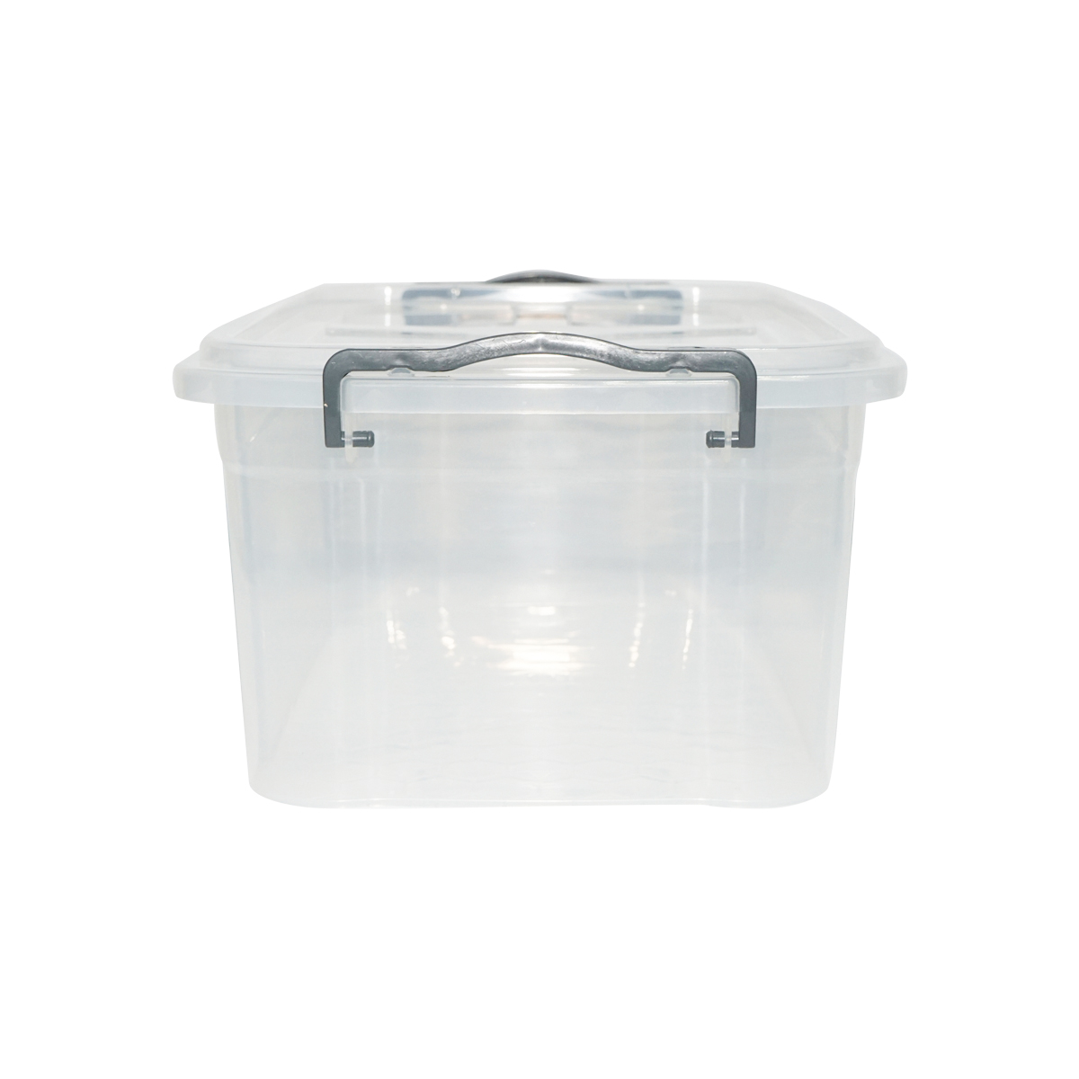 Cutie depozitare 15L cu capac din plastic, transparenta 280x430x175mm - imagine 2