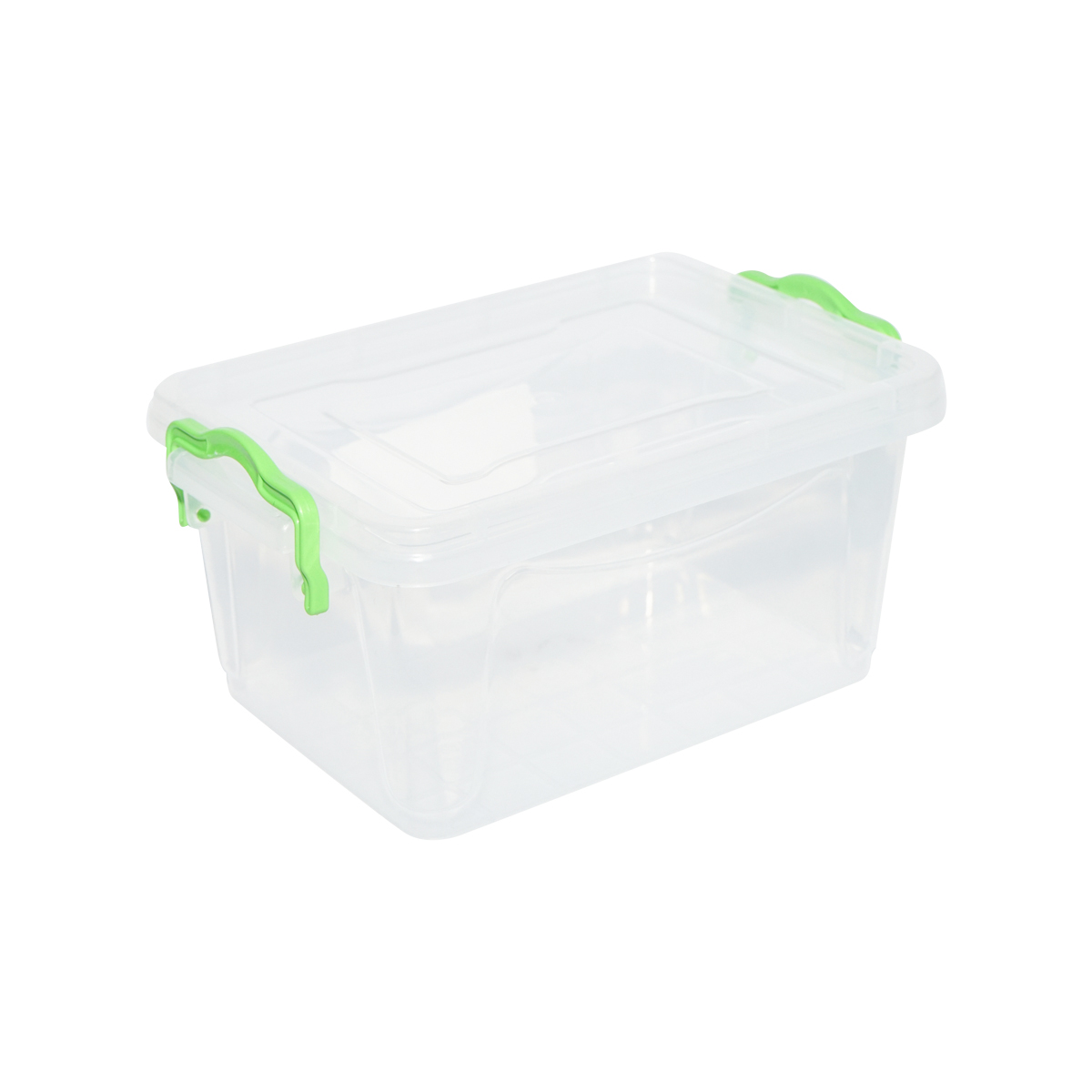 Cutie depozitare 1.5L cu capac din plastic, transparenta 210x140x100mm - imagine 2