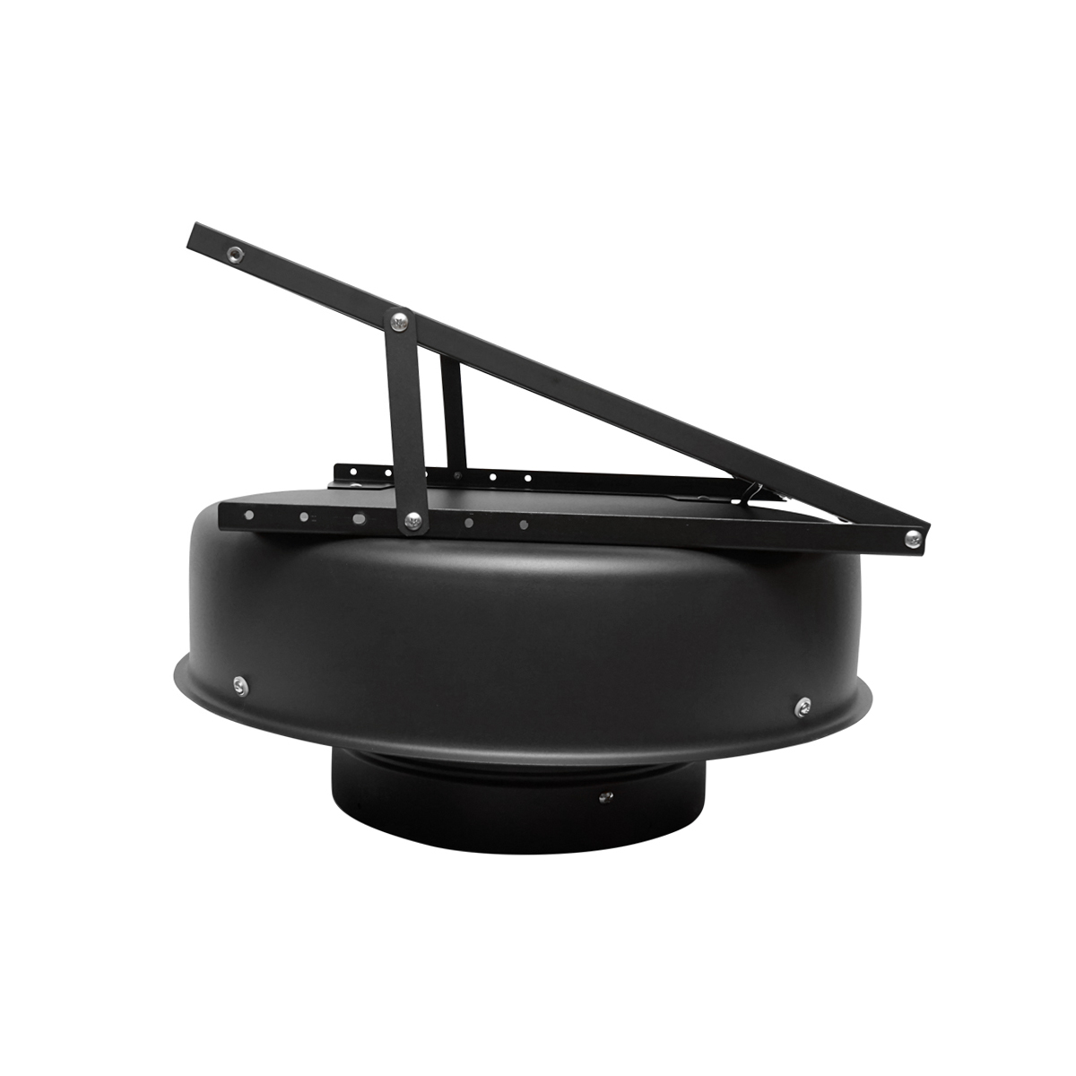 Ventilator evacuare acoperis axial industrial 300mm, 2100m3/h, motor brushless cu panou solar 35W Breckner Germany - imagine 5