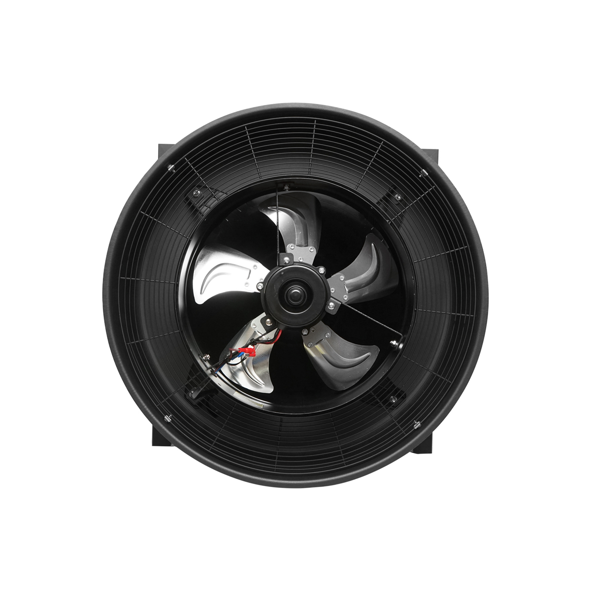 Ventilator evacuare acoperis axial industrial 300mm, 2100m3/h, motor brushless cu panou solar 35W Breckner Germany - imagine 3