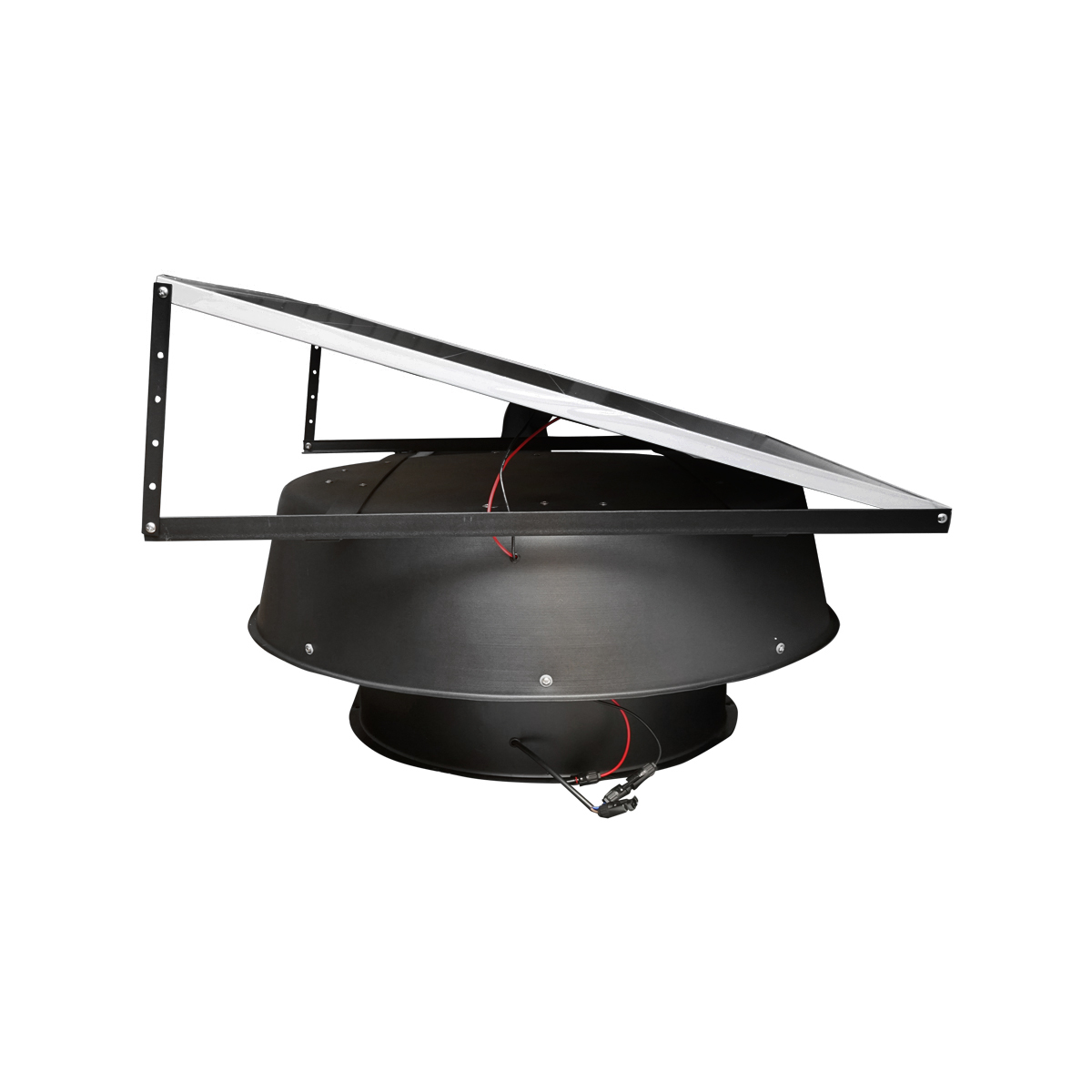 Ventilator evacuare acoperis axial industrial 600mm, 12000m3/h, motor brushless cu panou solar 180W Breckner Germany - imagine 4