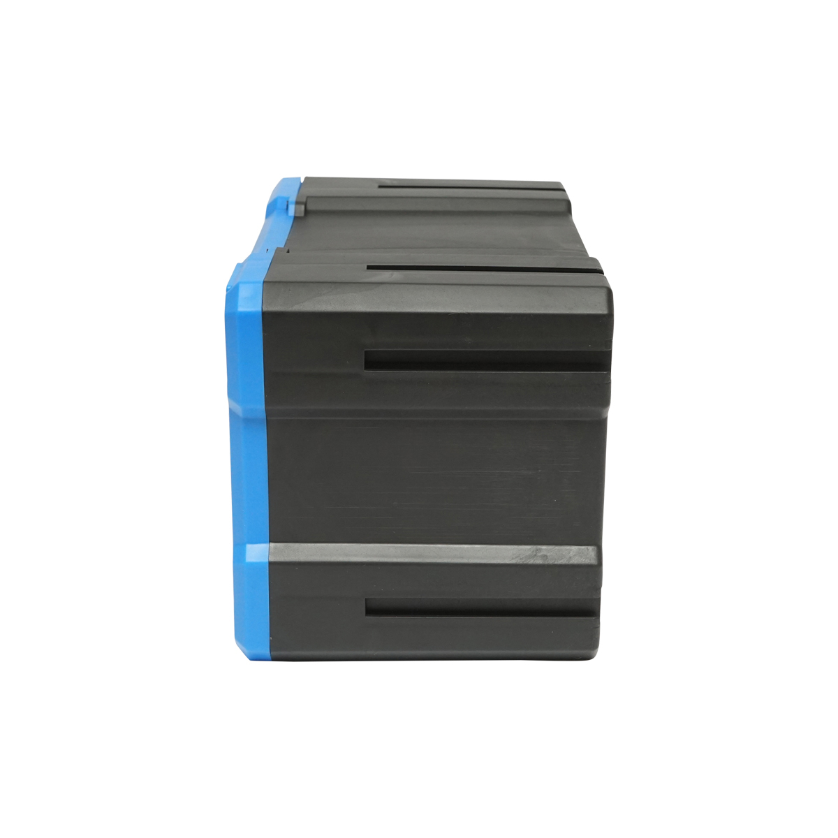 Cutie depozitare albastra din plastic modulara, 4 sertare 58x266x170mm Breckner Germany - imagine 2