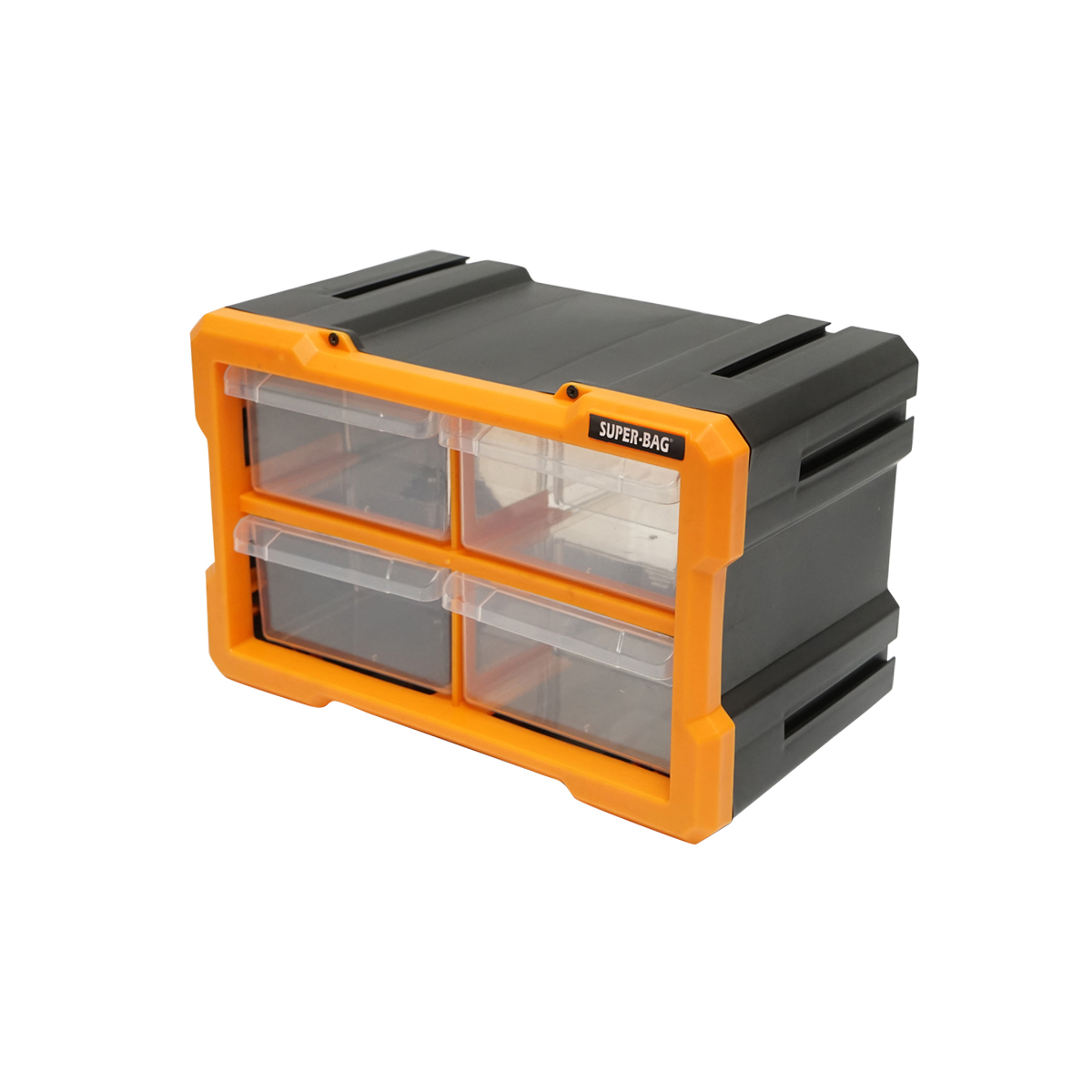 Cutie depozitare galbena din plastic modulara, 4 sertare 158x266x170mm Breckner Germany - imagine 2