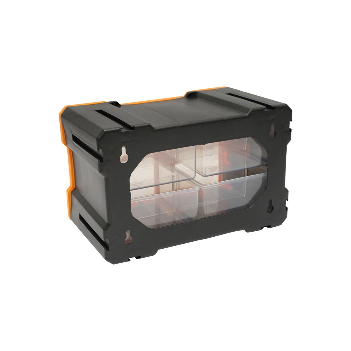 Cutie depozitare galbena din plastic modulara, 4 sertare 158x266x170mm Breckner Germany - imagine 3