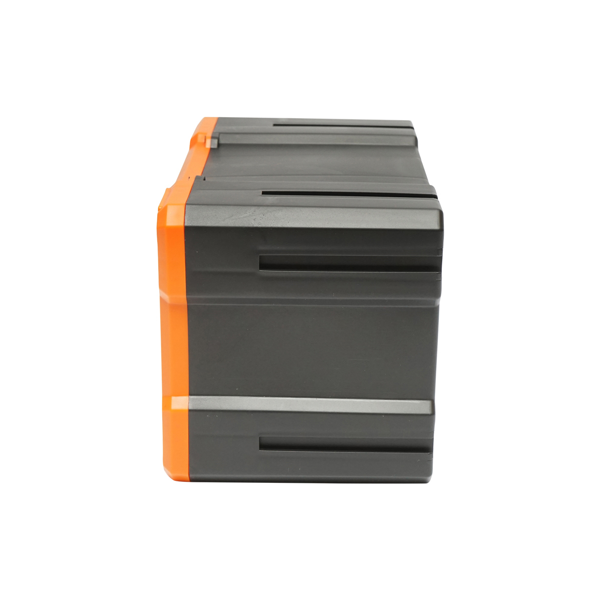 Cutie depozitare portocalie din plastic modulara, 4 sertare 158x266x170mm Breckner Germany - imagine 3