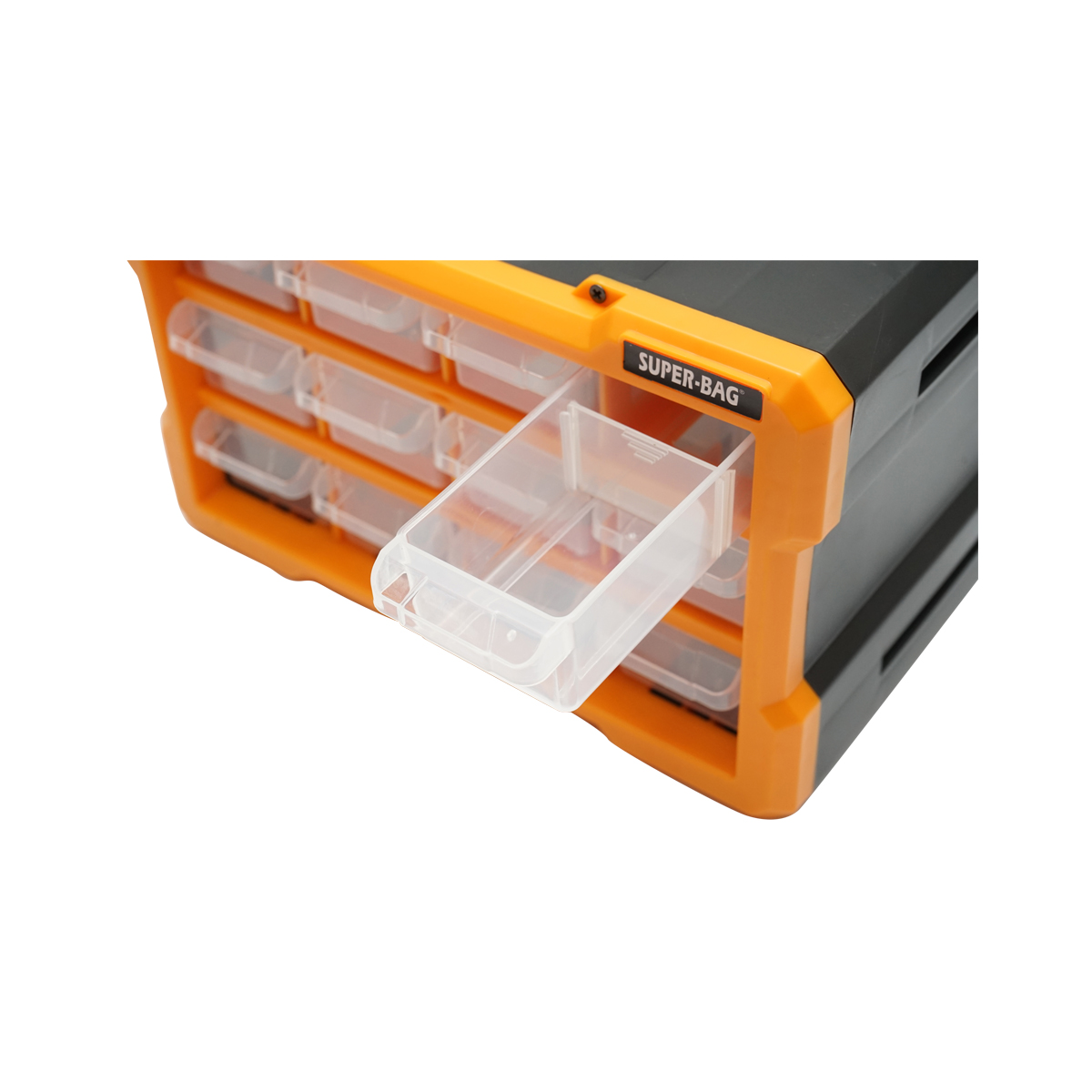 Cutie depozitare galbena din plastic modulara, 12 sertare 158x266x170mm Breckner Germany - imagine 5