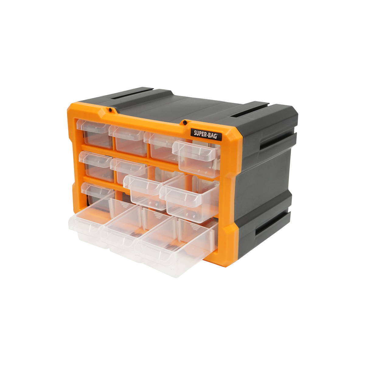 Cutie depozitare galbena din plastic modulara, 12 sertare 158x266x170mm Breckner Germany - imagine 4