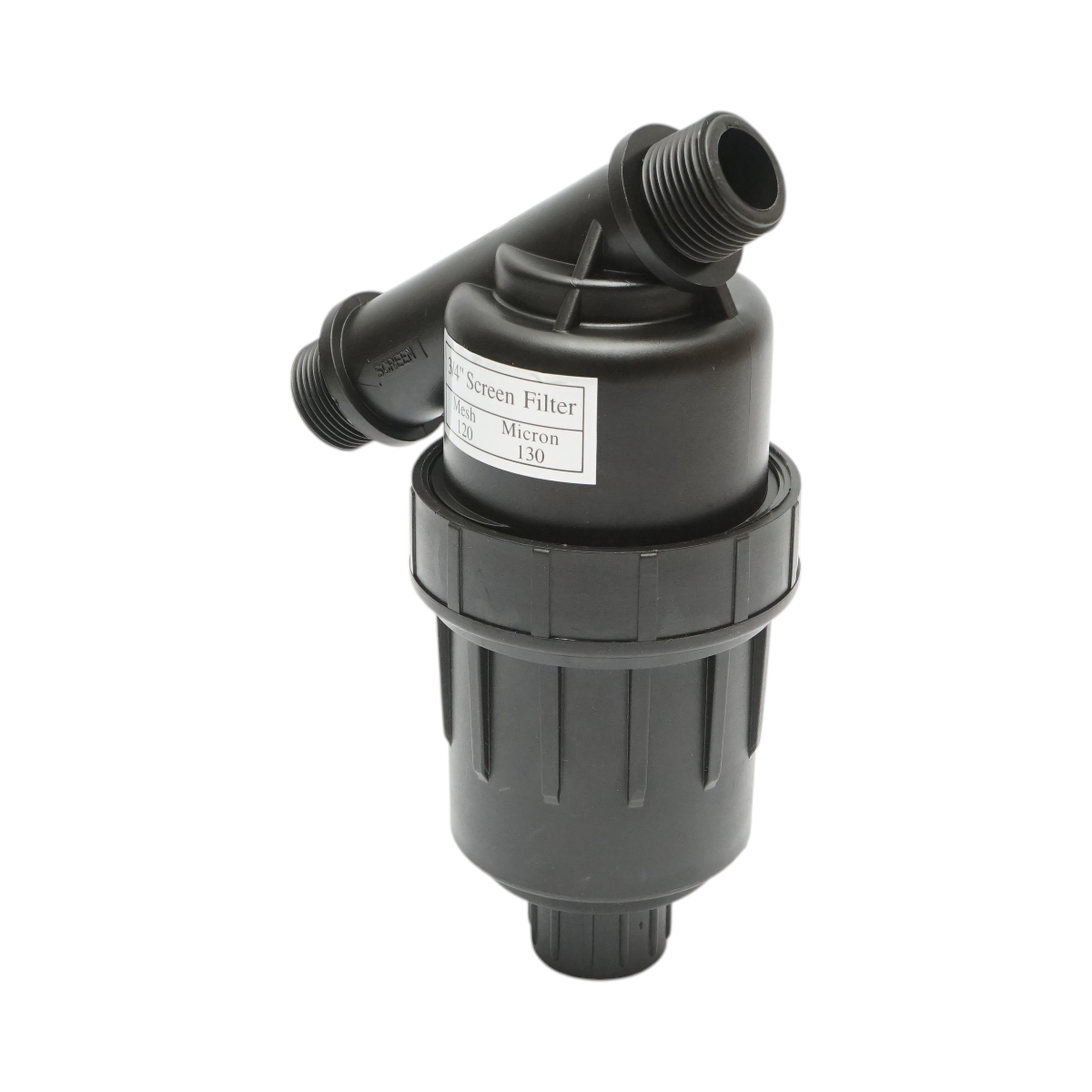 Filtru Y plastic 3/4 inch cu sita 120 mesh, 130 microni pentru tub, furtun de irigare