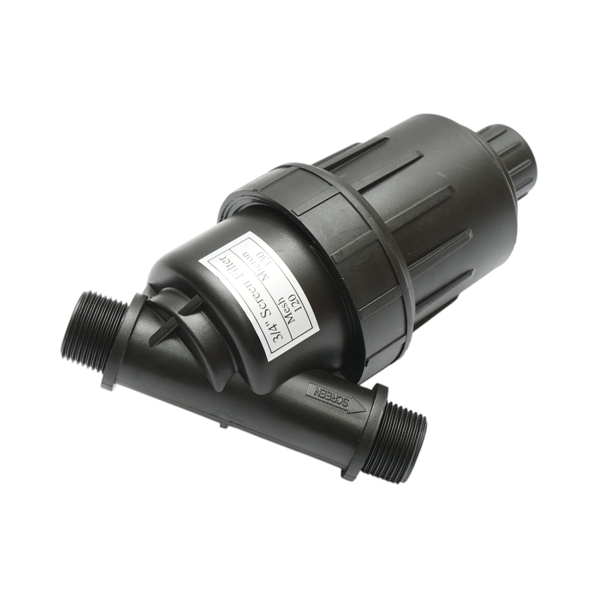 Filtru Y plastic 3/4 inch cu sita 120 mesh, 130 microni pentru tub, furtun de irigare - imagine 3