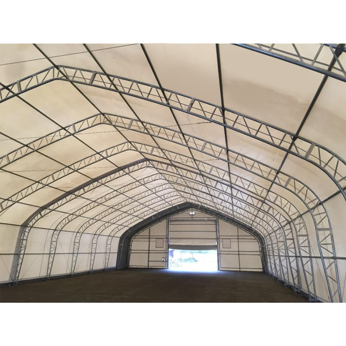 Hala industriala din PVC, lungime 61m, latime 21.35m, inaltime 8.54m cu structura de rezistenta metalica - imagine 2