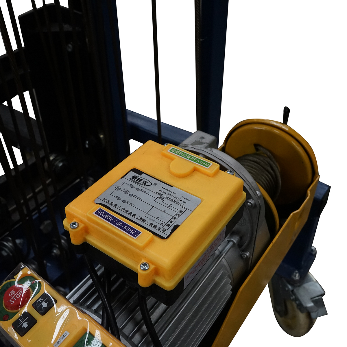 Lift electric pentru materiale constructii inaltime max 4m, 300Kg cu telecomanda - imagine 9