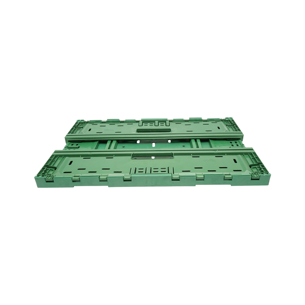 Lada, cutie plastic pliabila 595x385x185mm, verde pentru depozitare - imagine 2