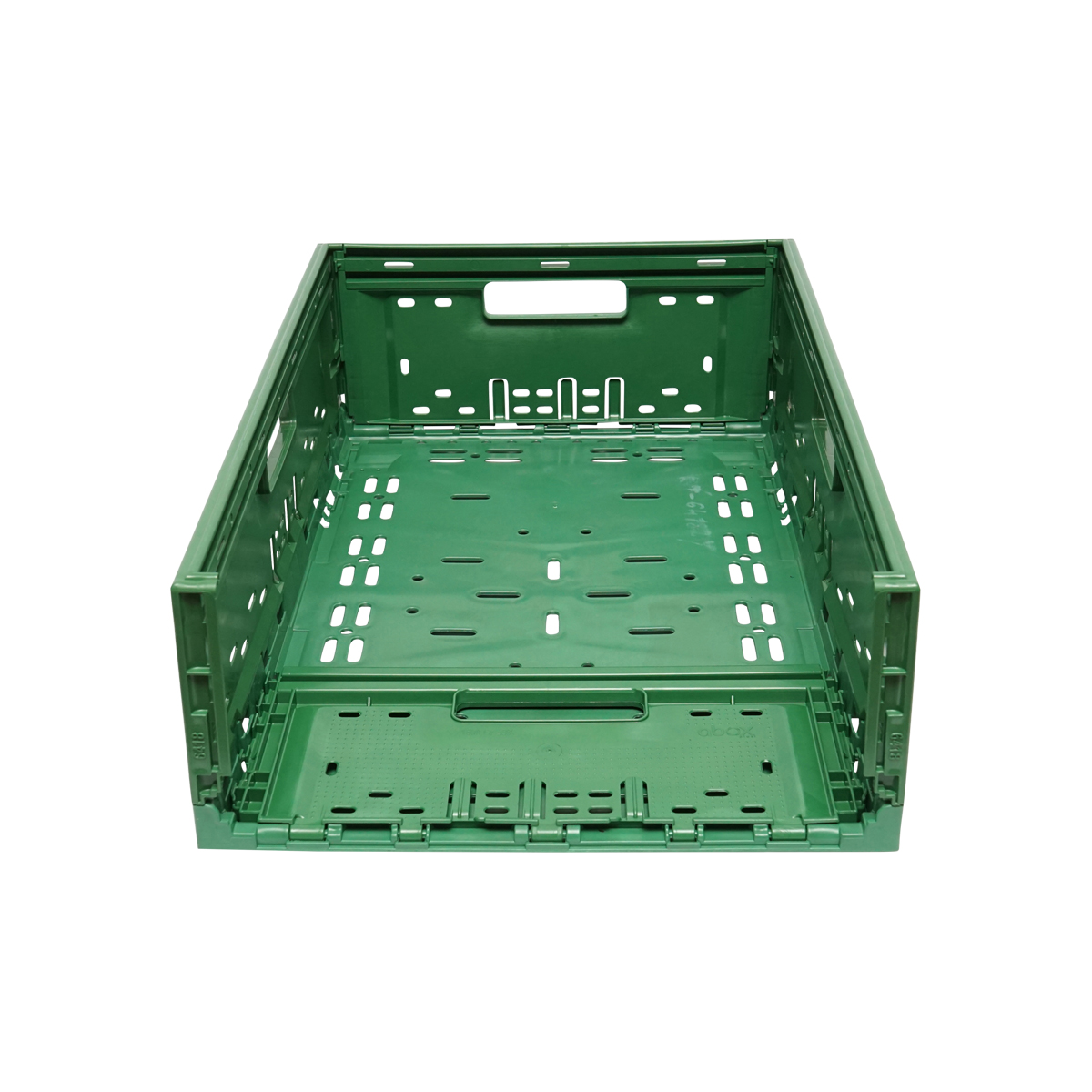 Lada, cutie plastic pliabila 595x385x185mm, verde pentru depozitare - imagine 3