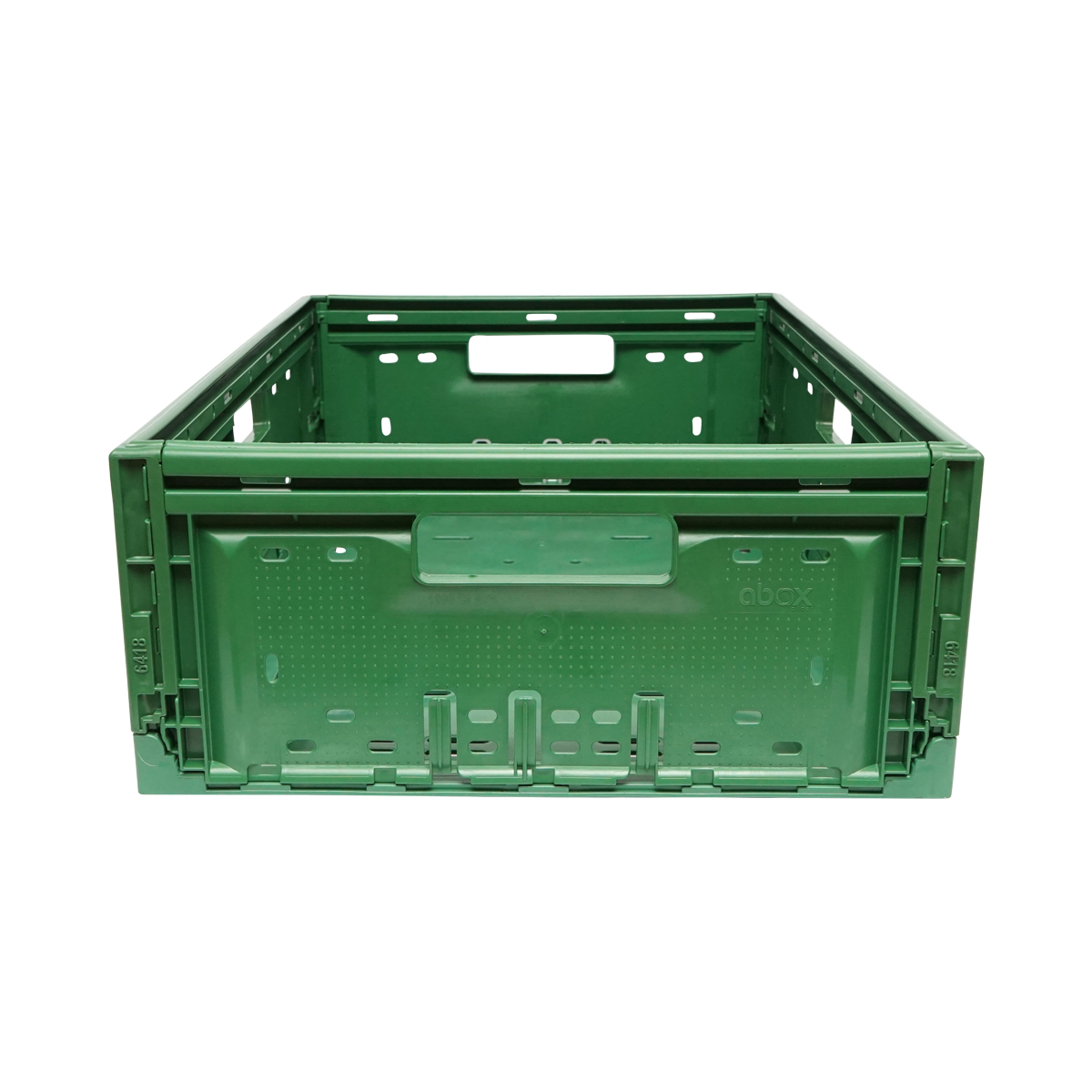 Lada, cutie plastic pliabila 595x385x185mm, verde pentru depozitare - imagine 5
