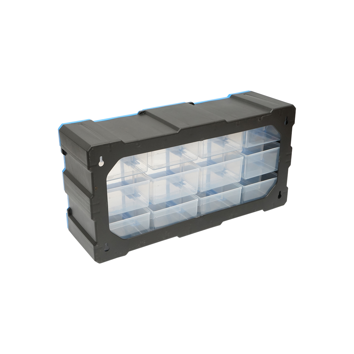Cutie depozitare albastra din plastic modulara, 12 sertare 497x157x250mm Breckner Germany - imagine 4