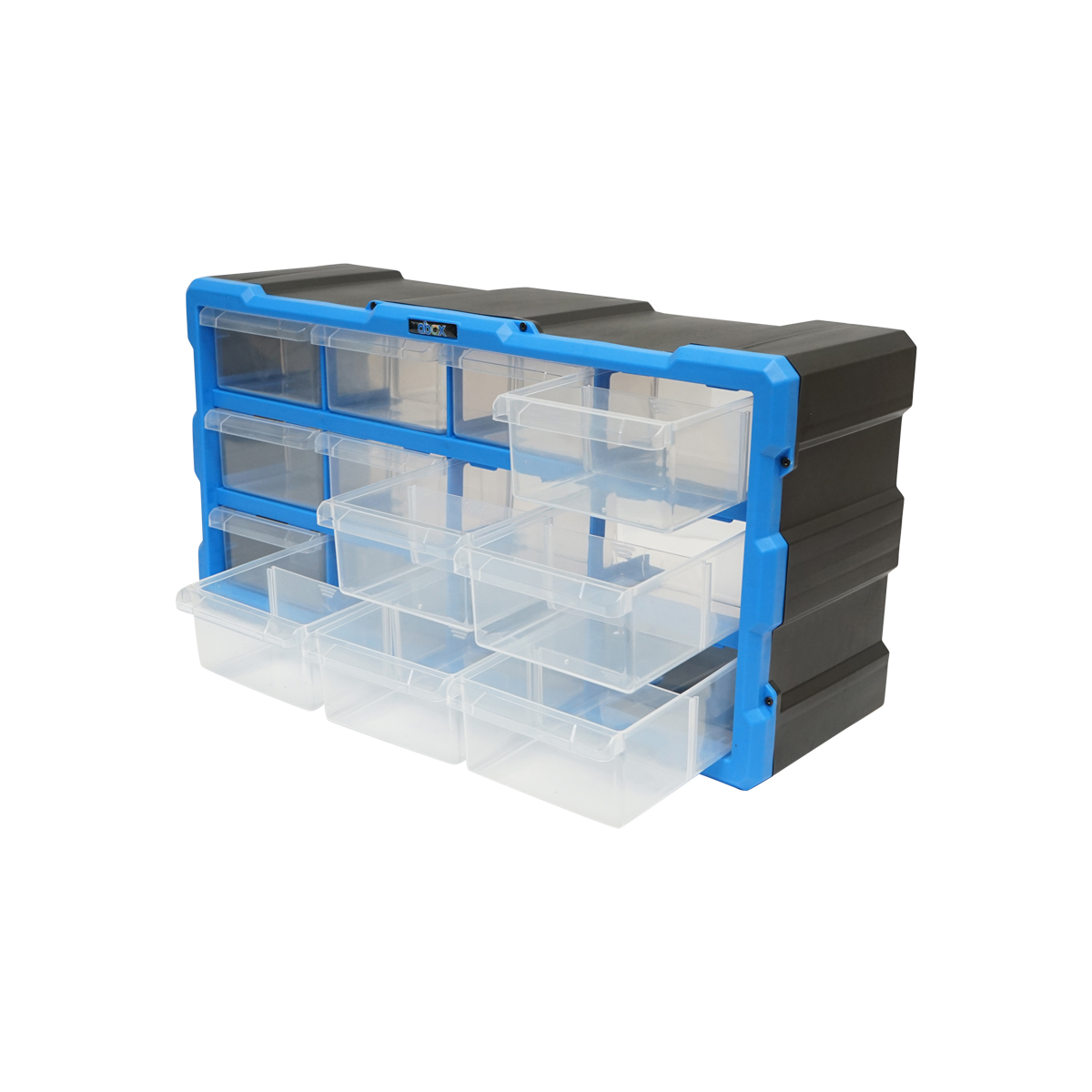 Cutie depozitare albastra din plastic modulara, 12 sertare 497x157x250mm Breckner Germany - imagine 5