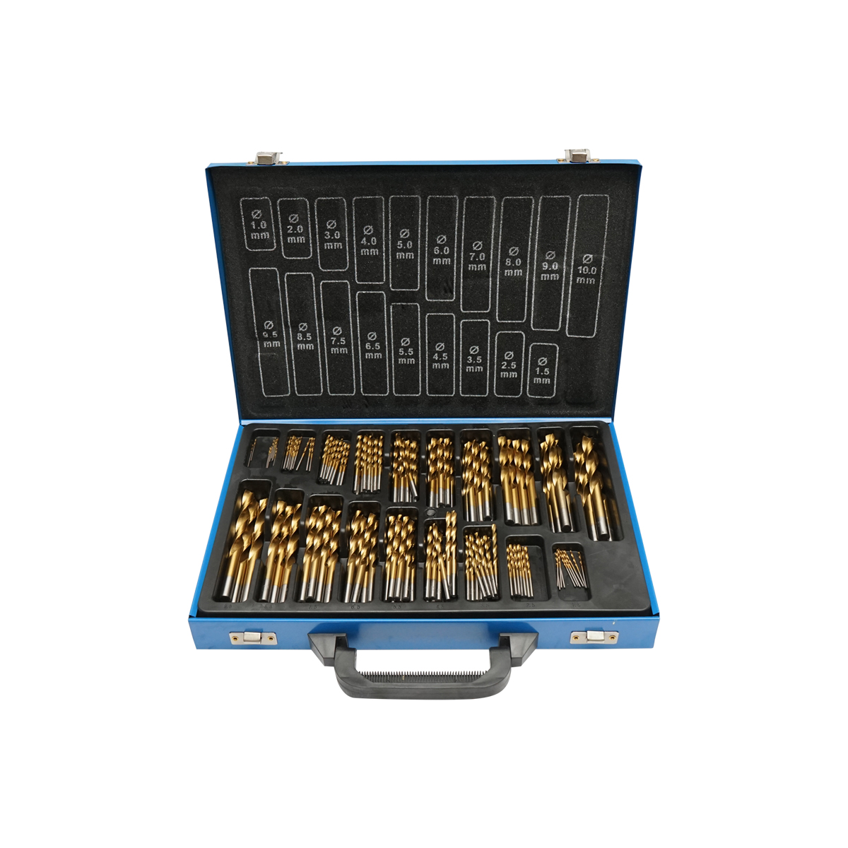 Trusa 170 burghie HSS pentru metal DIN 338 Breckner Germany