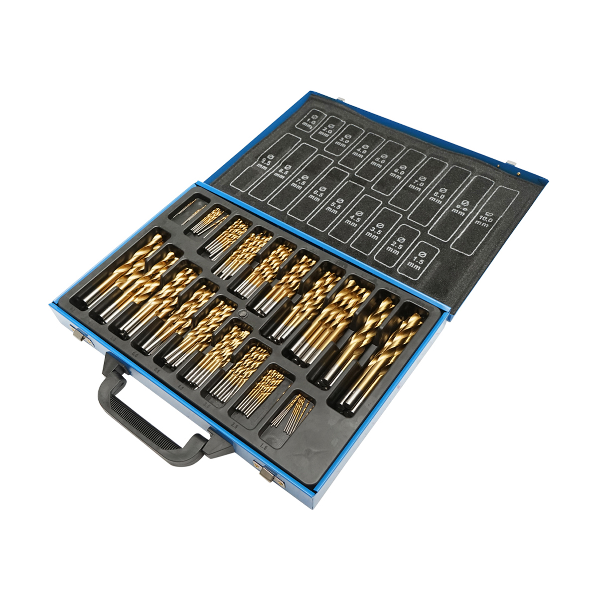 Trusa 170 burghie HSS pentru metal DIN 338 Breckner Germany - imagine 4