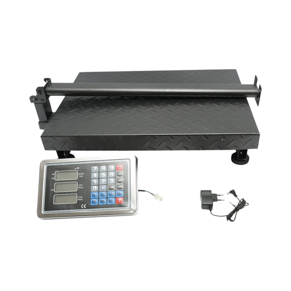 Cantar electronic de podea tip platforma 700 Kg cu brat pliabil Breckner Germany - imagine 3