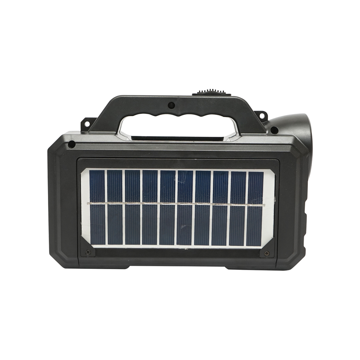 Kit iluminat portabil LED cu 2 becuri/proiector, panou solar si baterie 4000 mAhH pentru pescuit camping GD-8077 - imagine 6