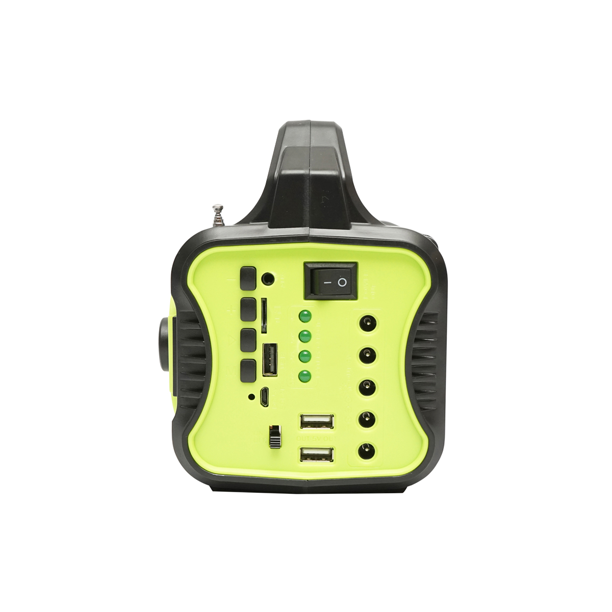 Kit iluminat portabil LED cu 4 becuri/proiector, panou solar radio FM si baterie 10000 mAhH pentru pescuit camping GD-8076 - imagine 7