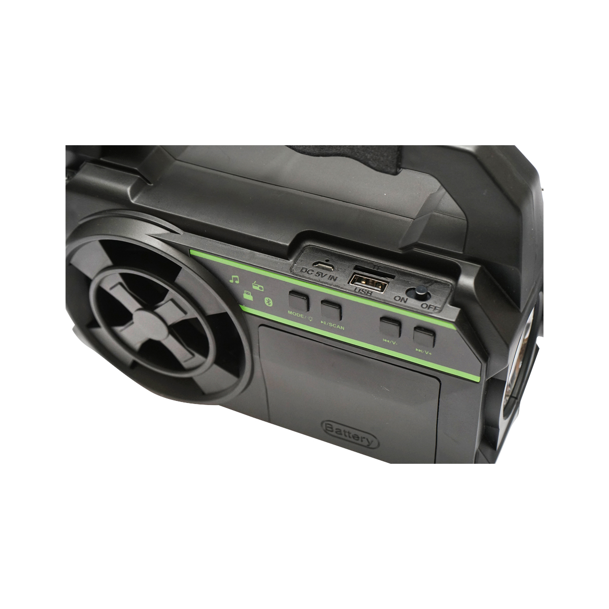 Kit iluminat portabil LED cu 3 becuri/proiector, panou solar radio FM si baterie 4500 mAhH pentru pescuit camping GD-8081FM - imagine 6