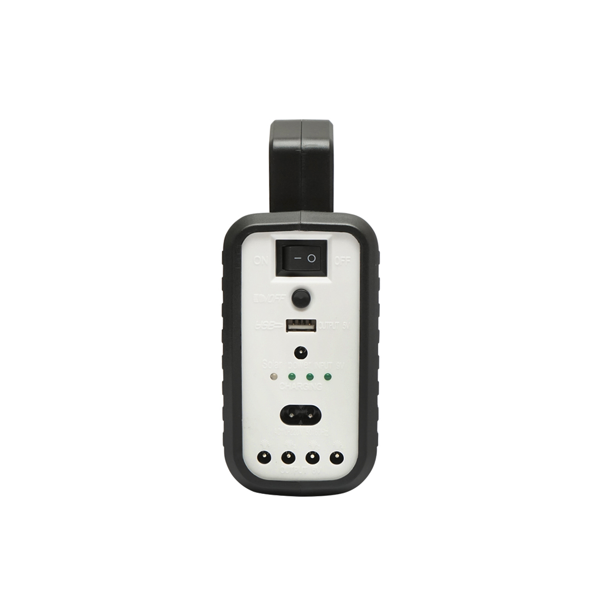 Kit iluminat portabil LED cu 3 becuri/proiector, panou solar radio FM, MP3 si baterie 4500 mAhH pentru pescuit camping GD-8028COB - imagine 5