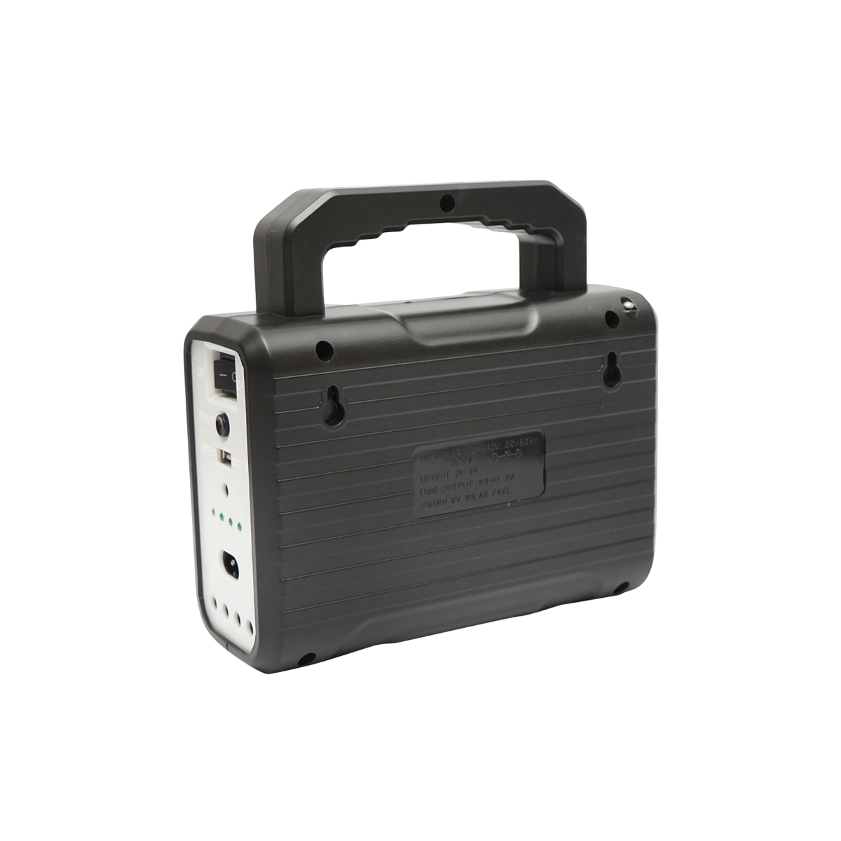 Kit iluminat portabil LED cu 3 becuri/proiector, panou solar radio FM, MP3 si baterie 4500 mAhH pentru pescuit camping GD-8028COB - imagine 6