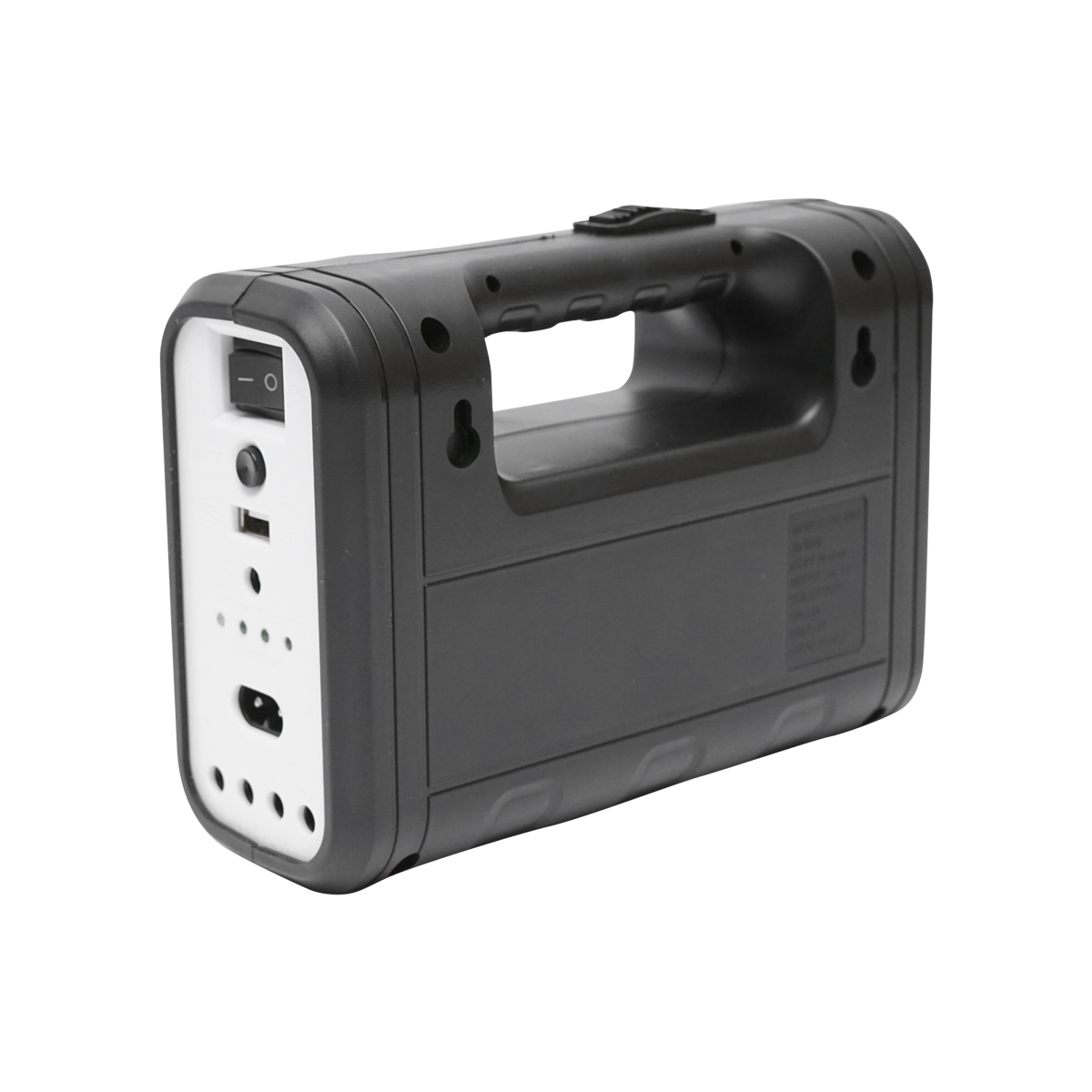 Kit iluminat portabil LED cu 3 becuri/proiector, panou solar si baterie 6V, 4.5Ah pentru pescuit camping GD-8017 - imagine 5