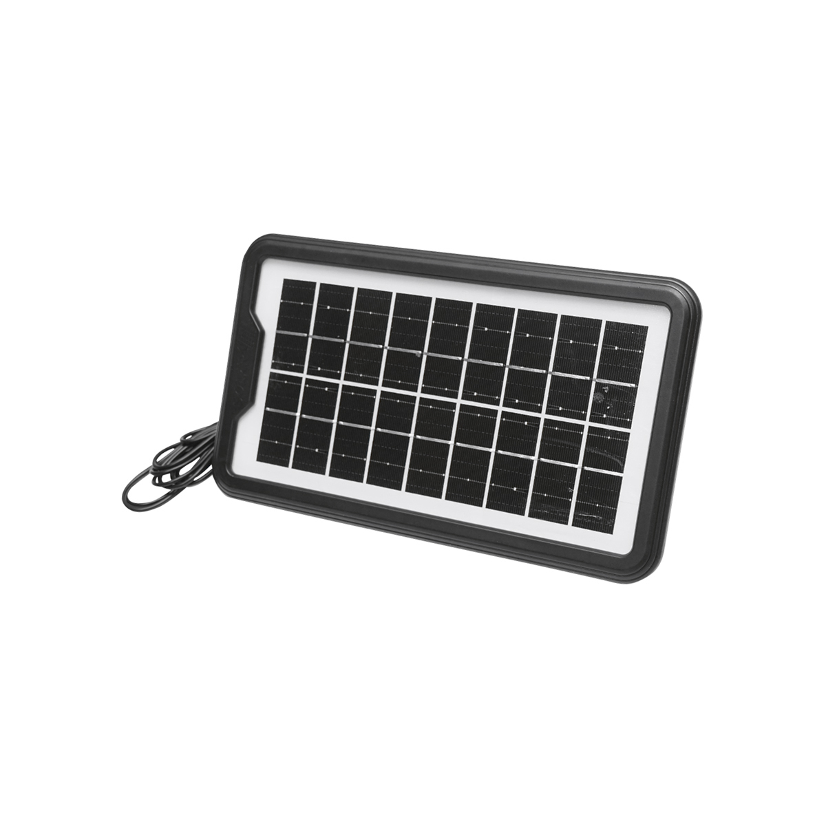 Kit iluminat portabil LED cu 3 becuri/proiector, panou solar si baterie 6V, 4.5Ah pentru pescuit camping GD-8017 - imagine 4