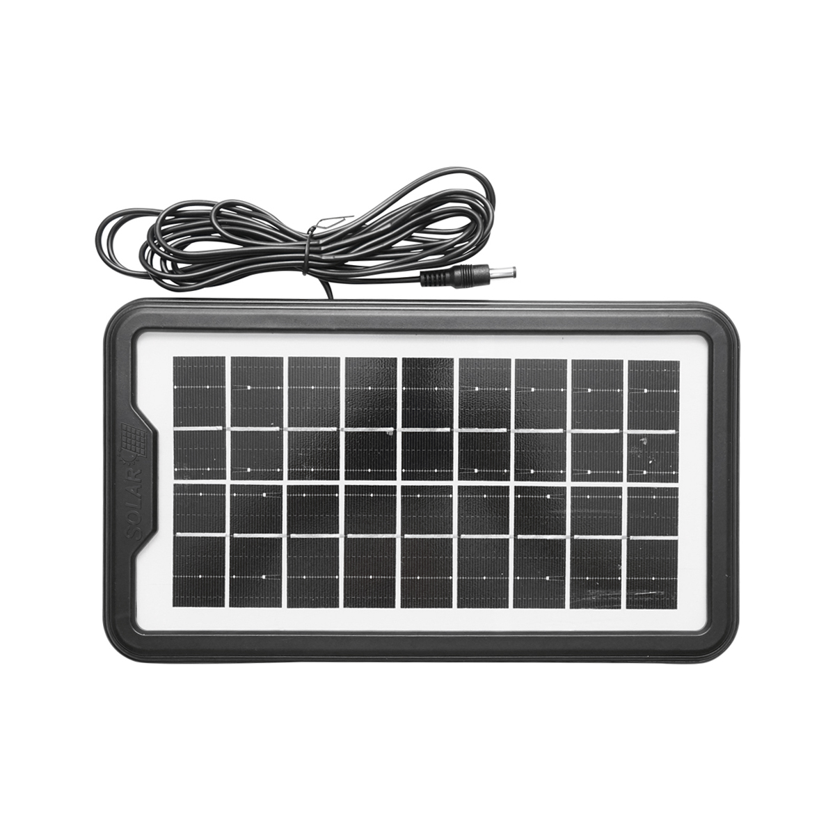 Kit iluminat portabil LED cu 3 becuri/proiector, panou solar si baterie 6V, 4.5Ah pentru pescuit camping GD-8017 - imagine 3