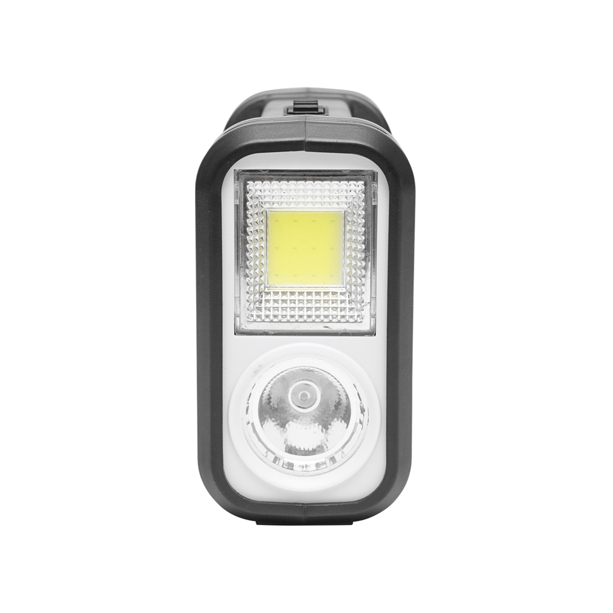 Kit iluminat portabil LED cu 3 becuri/proiector, panou solar si baterie 6V, 3Ah pentru pescuit camping GD-8017COB - imagine 3