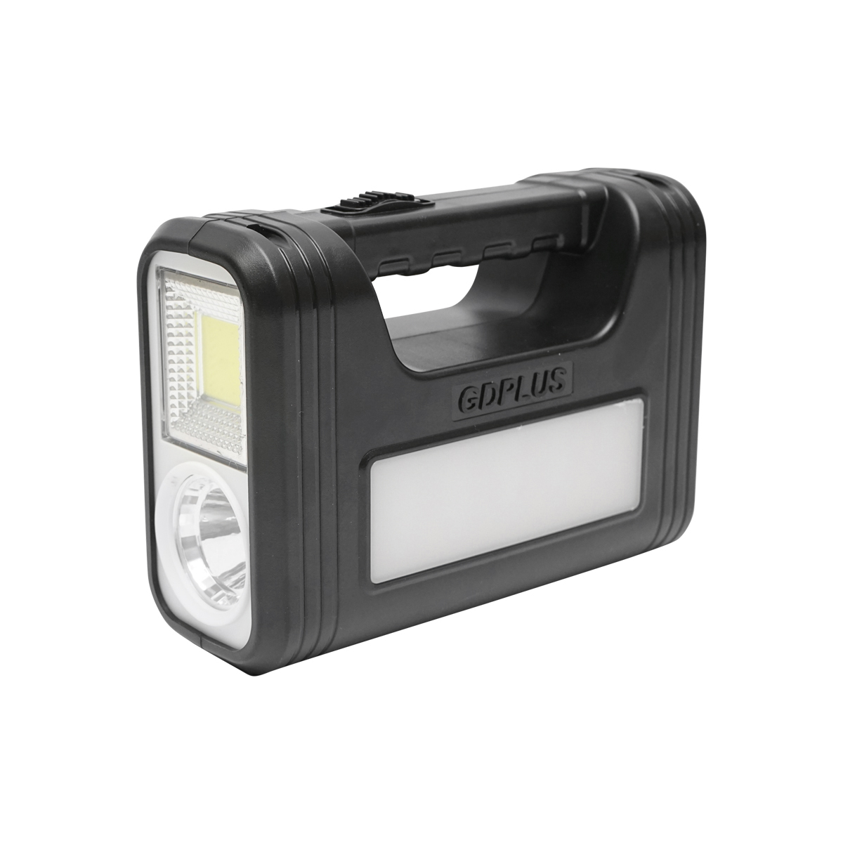 Kit iluminat portabil LED cu 3 becuri/proiector, panou solar si baterie 6V, 3Ah pentru pescuit camping GD-8017COB - imagine 2