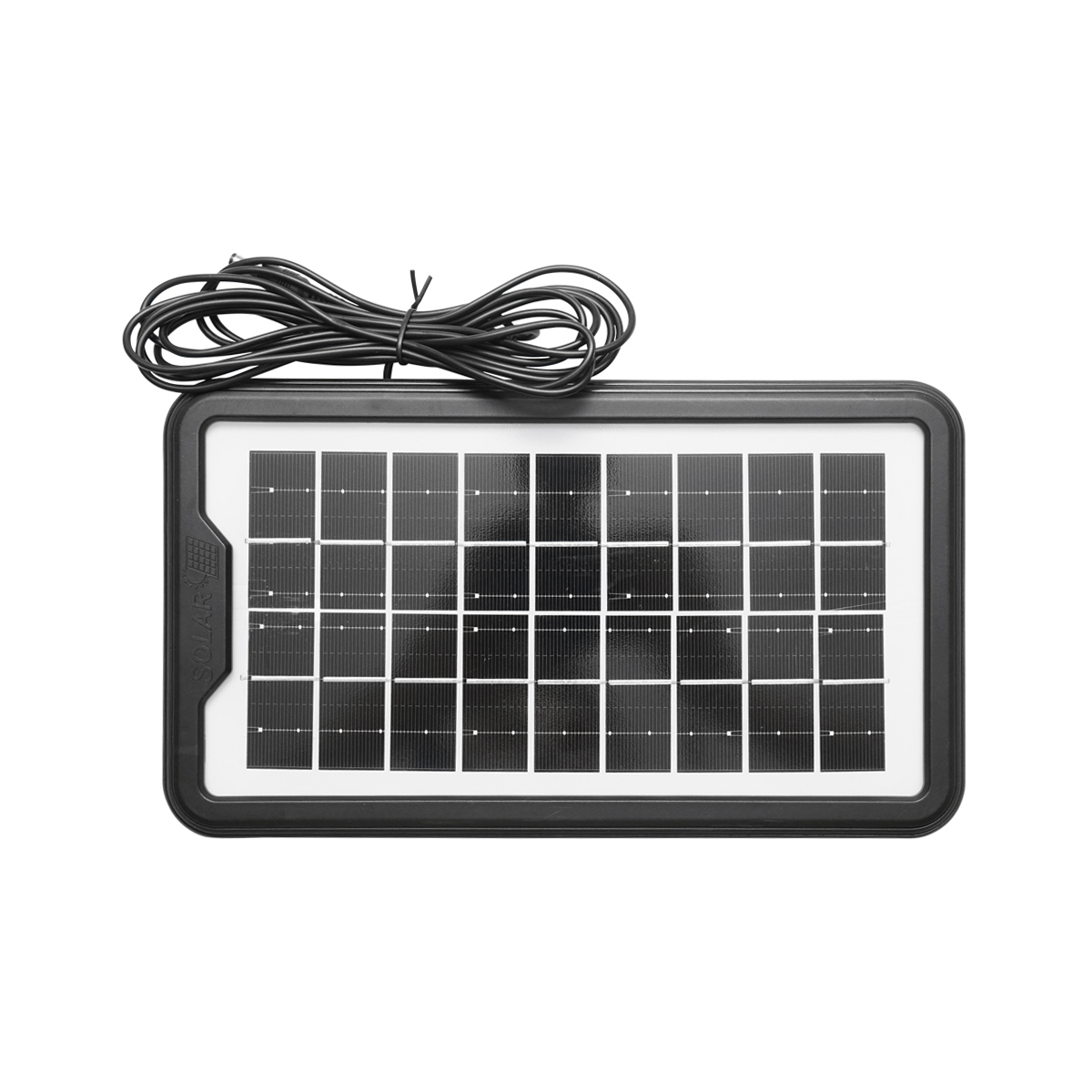 Kit iluminat portabil LED cu 3 becuri/proiector, panou solar si baterie 6V, 3Ah pentru pescuit camping GD-8017COB - imagine 7