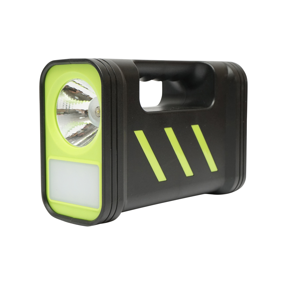 Kit iluminat portabil LED cu 3 becuri/proiector, panou solar si baterie 6V, 4.5Ah pentru pescuit camping GD-12 - imagine 4