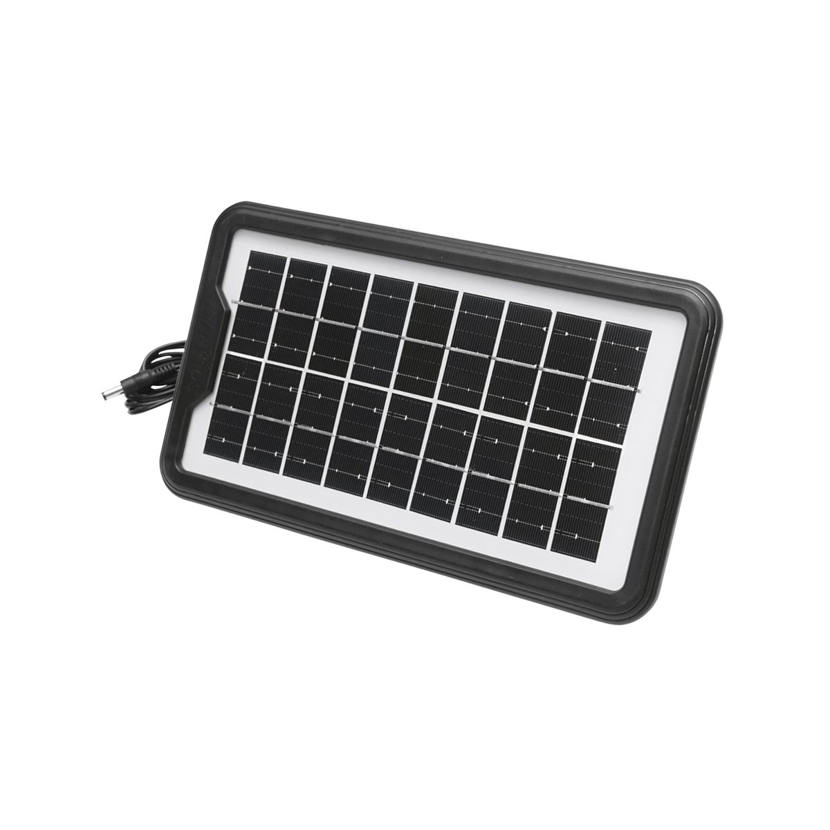 Kit iluminat portabil LED cu 3 becuri/proiector, radio FM panou solar si baterie 6V, 4.5Ah pentru pescuit camping GD-8071 - imagine 7