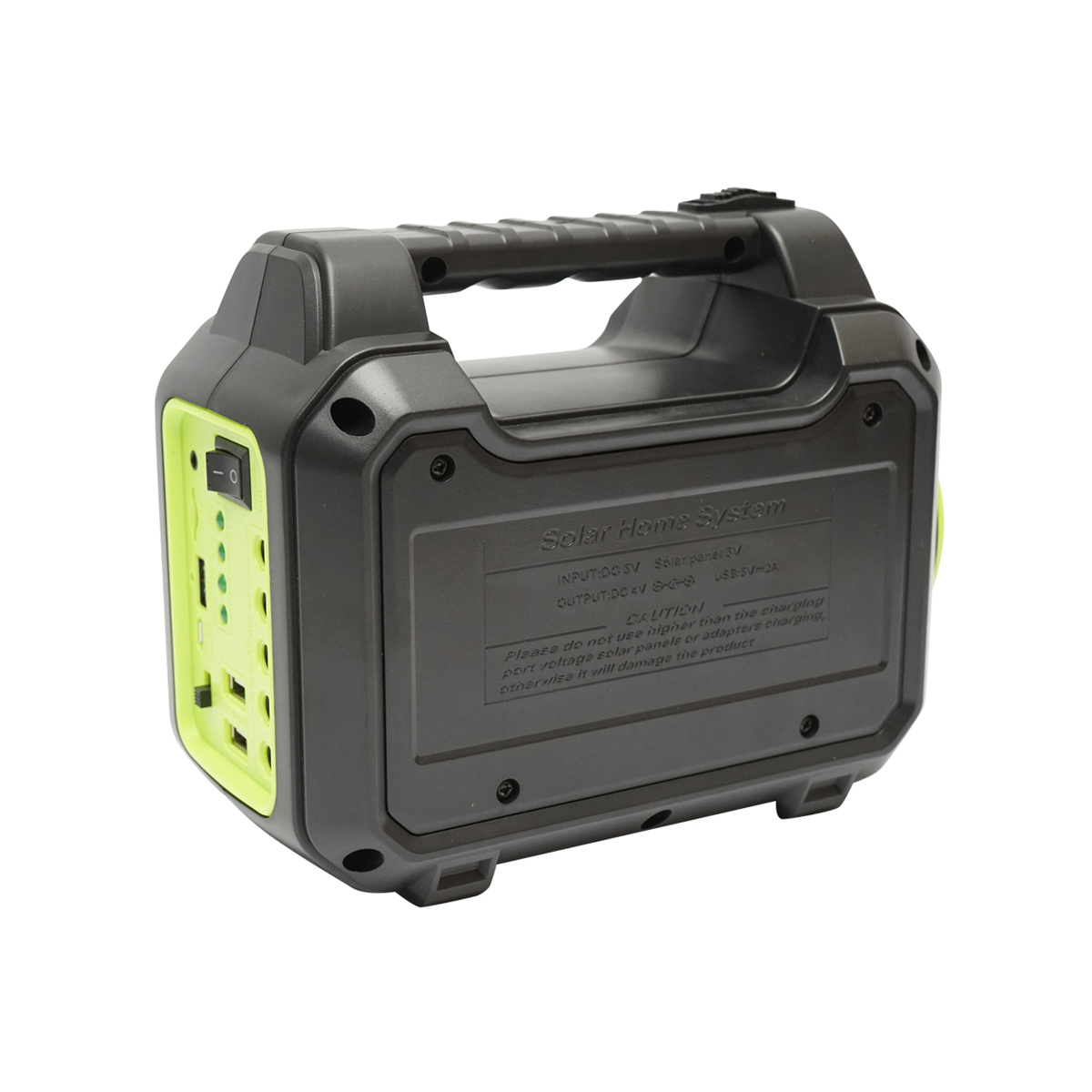 Kit iluminat portabil LED cu 4 becuri/proiector, radio FM panou solar si baterie 3.7V, 10000 mAH pentru pescuit camping GD-8072 - imagine 4