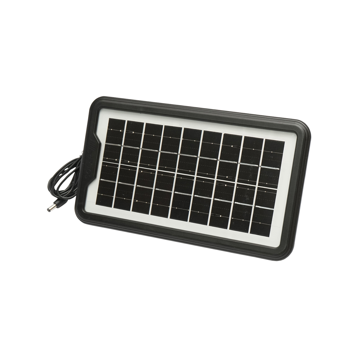 Kit iluminat portabil LED cu 3 becuri/proiector, radio FM panou solar si baterie 6V, 4.5 Ah pentru pescuit camping GD-15 - imagine 6