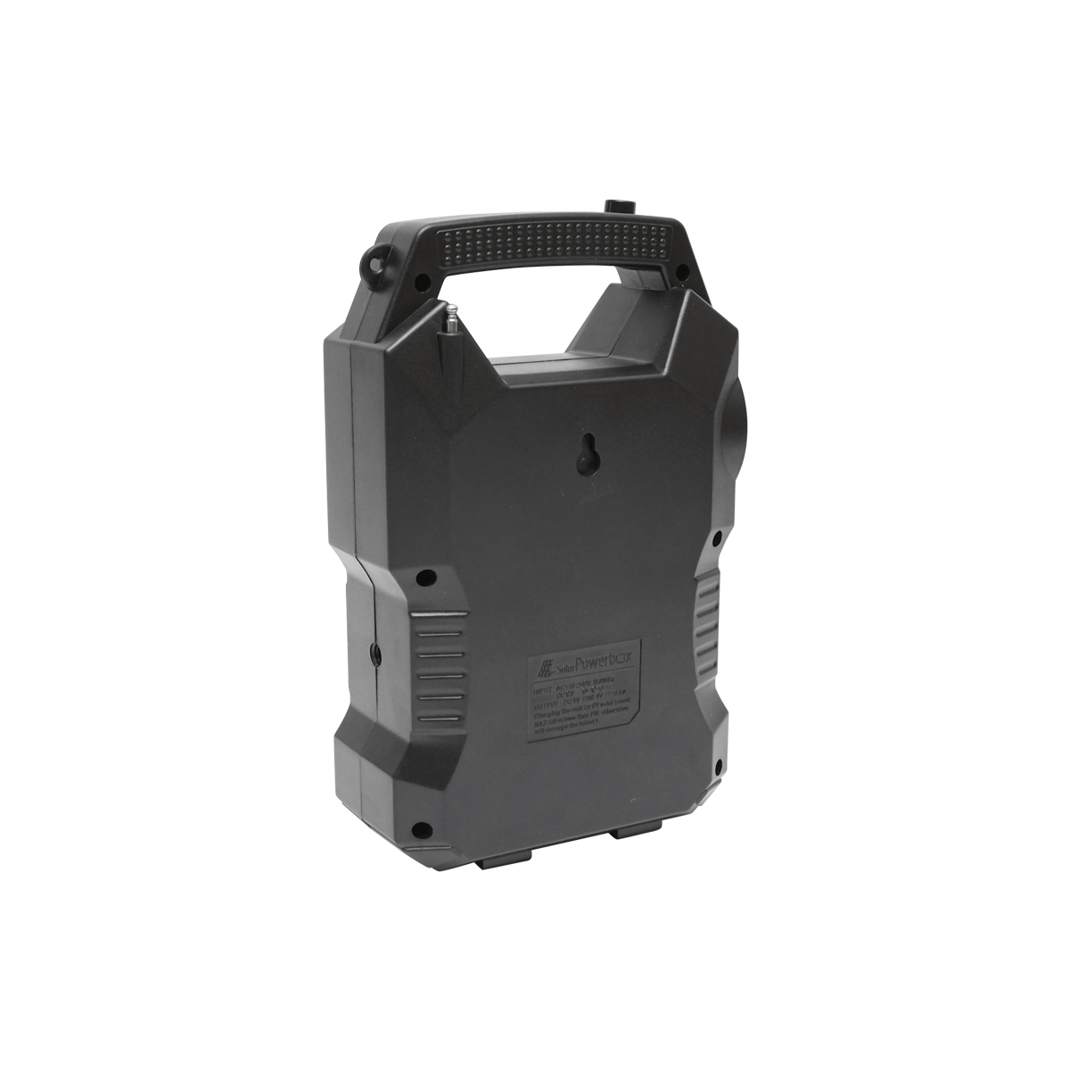 Kit iluminat portabil LED cu 3 becuri/proiector, radio FM, telecomanda panou solar si baterie 6V, 3 Ah pentru pescuit camping GD-8060 - imagine 5